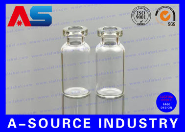 Vial Kaca Kecil Frosted Tutup Karet Ditcetak Dengan Logo Khusus Vial Botol Kaca