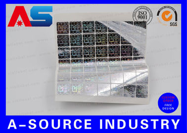 3d Hologram Sticker PET Custom Holographic Sticker / Custom Decal Sticker dengan Scratch Off Code
