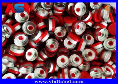 Aluminium Merah 20mm Flip Off Cap Kimia Farmasi Aluminium Botol Caps diterima dibuat khusus