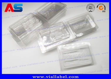 Ampul PVC yang jelas Blister Packaging Tray Untuk Obat 2ml Vial Ukiran Embossing Blister Packaging Farmasi