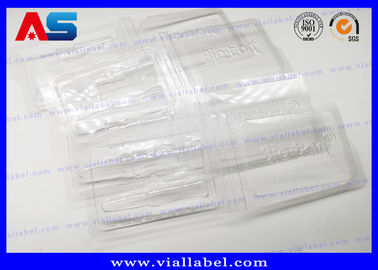 Ampul PVC yang jelas Blister Packaging Tray Untuk Obat 2ml Vial Ukiran Embossing Blister Packaging Farmasi