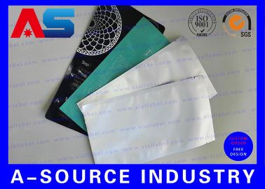 Silver Standing Up Plastic Aluminium Foil Bag For Medication Blister Packs kantong foil aluminium