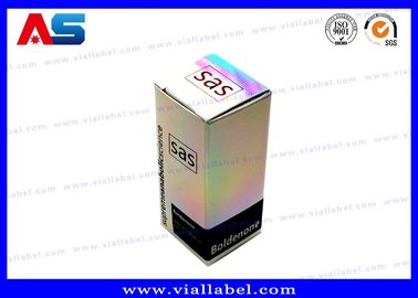 Kotak untuk Vial Holographic Kotak Vial 10ml Kecil / Kotak Kemasan Farmasi Ramah Lingkungan