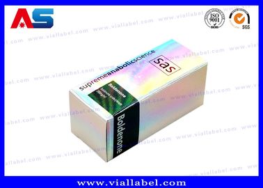 Kotak untuk Vial Holographic Kotak Vial 10ml Kecil / Kotak Kemasan Farmasi Ramah Lingkungan