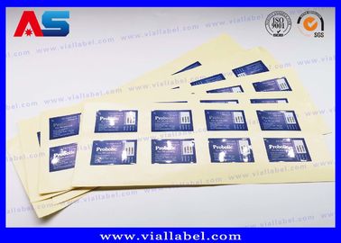 Emas / Perak Foil Dekal 5ml Peptide Botol Label Pencetakan Matt Laminasi Vial Sticker Maker Untuk Farmasi