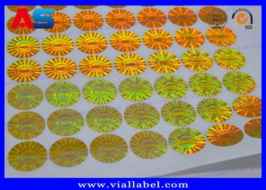 Aman dicetak Self Adhesive Sticker Label Vinyl Pencetakan Dengan Nomor Seri 3d Hologram Sticker