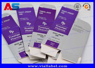 Glossy / Matt Bio Custom 10mL Vial Box Cardboard Moving Boxes For Lab Test Boxes for vials Kotak untuk vial