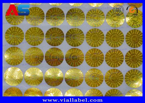 VOID Round Pharma Holographic Adhesive Sticker Label Anti Hologram 3D sticker palsu