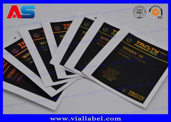 Laser Hologram Resep CMYK Pill Label Botol Sticker Untuk botol / tas