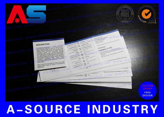 Percetakan Flyer Kertas Farmasi Untuk Peptida Bentuk Badan Pencetakan Lembar Instruksi Minyak