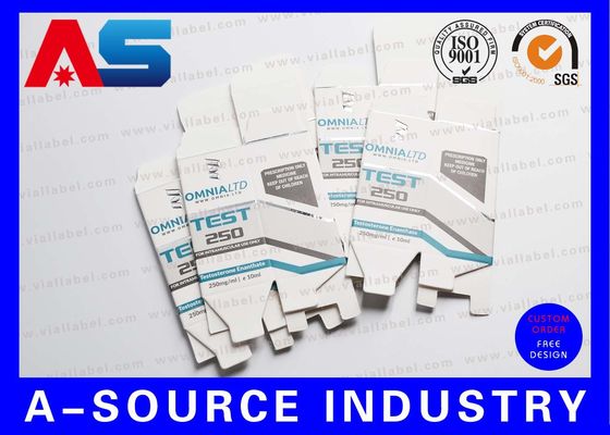10 ml Vial Storage Box Matt Finish Cardboard Paper Blue WITH UV Spot Braille Box kotak kardus putih