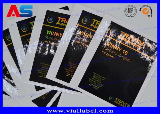 Dianabol Oral Kustom Pill Pembuat Label 100mm lebar dan 32mm Heigth Anti Palsu Pencetakan