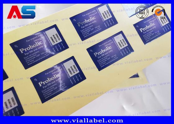 Label botol perekat laser farmasi untuk kemasan peptida 3ml / 2ml dengan nampan plastik