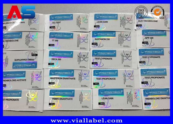 Pencetakan 10ml Vial Injeksi Desain Custom Label minyak esensial