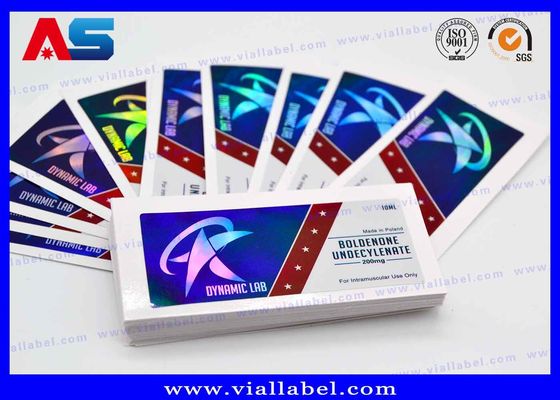 Label Vial Peptida Tabung Disesuaikan Sticker Vinyl Mencetak label botol 10ml