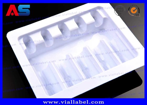 Putih PET 5 2ml Ampules Blister Tray Kemasan kemasan bubuk farmasi