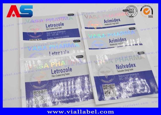 Peptide Bottle Labels Of 10ml Glass Bottles, Medical Private Hologram Labels Printing