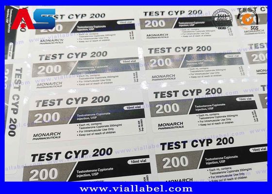 CMYK Printing 10ml Label Botol Kustom Untuk Botol Obat Kaca