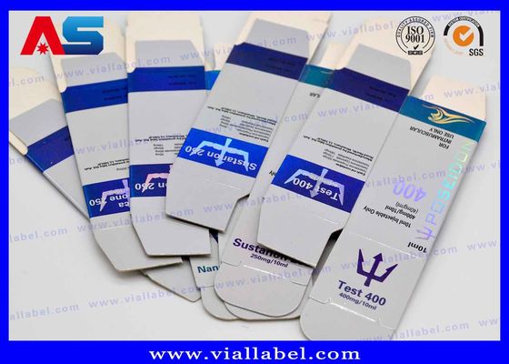 Laser Hologram 10ml Kotak Vial Peptida Botol Kaca Kotak kemasan farmasi khusus