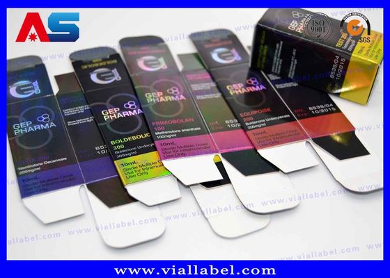 Label dan Kotak Botol Peptida Propionat Mengkilap