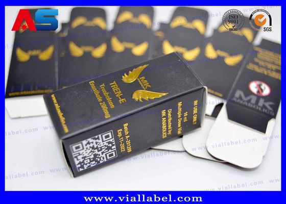 Gold Foil Printing Pharmaceutical Packaging Box SGS Untuk 15ml Vial Mating