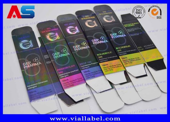 Gep Pharma 10ml Vial Kaca 300g Kothak Kemasan Cetak Kertas Kothak Vial Bangunan Tubuh