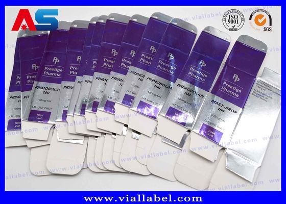 Bodybuilding / Test Enanthate Custom Packaging Box Printing With Free Design Label botol 10ml
