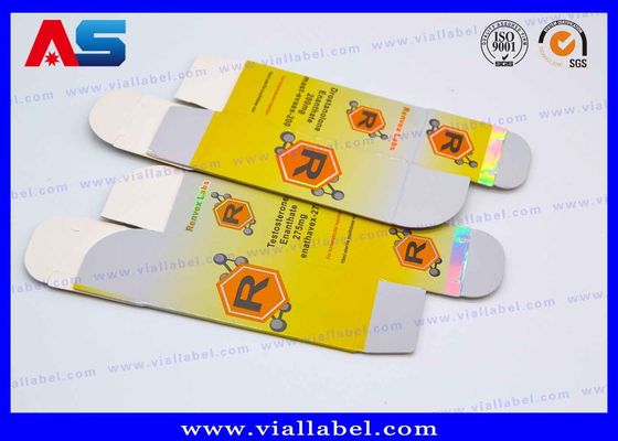 Storage Karton 10ml Vial Kotak Untuk Kaca Hologram Botol Obat, ISO9001 kotak kemasan farmasi