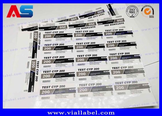 ROHS Kustom CMYK Pencetakan Label Botol Resep Apotek label botol binaraga