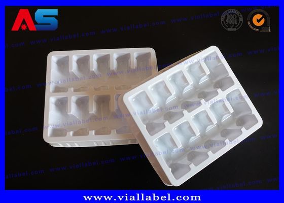 10 Vial 2ml Putih PET Plastik Blister Kemasan obat kemasan blister / baki blister