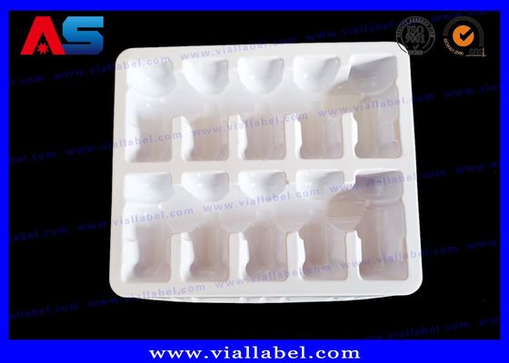 10 Vial 2ml Putih PET Plastik Blister Kemasan obat kemasan blister / baki blister