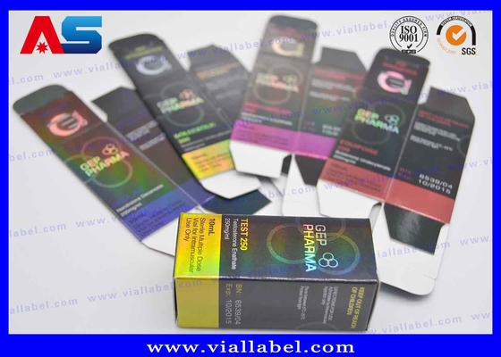 Kothak Vial Kaca Obat Dengan Hologram Laser Printing, 10ml Isi kotak kemasan obat
