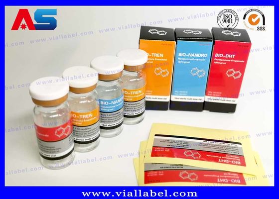 Stiker Label Pribadi Hormon Pertumbuhan Manusia Peptida Kustom untuk Farmasi Label botol 10ml