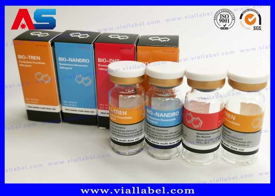 Label Botol Farmasi Cypionate Binaraga 25x60mm Bersertifikat ISO untuk botol 10ml