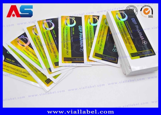 Label Vial Custom Printing Glass 10ml Vial Label Custom Holographic Label Untuk Botol
