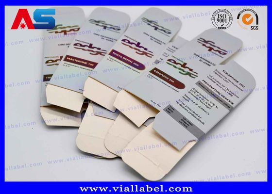 Kotak Penyimpanan Botol Hologram Kustom Cetak Kotak Botol 10ml dan Kemasan / kotak kemasan kecil