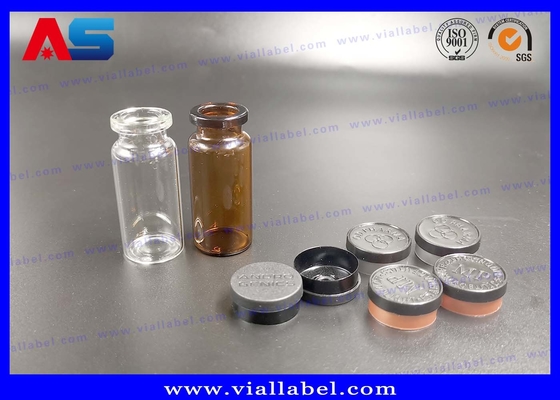 Botol Steril Dan Top Vial Kaca Kecil, Bayonet Mulut Botol Dropper Kaca