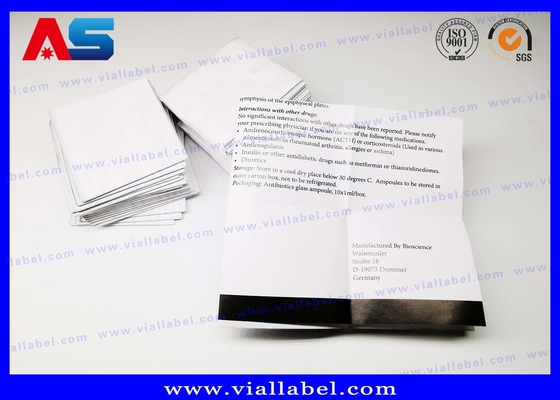 Kertas Peptida Pamphlet Pencetakan, Paket Tambahkan Deskripsi Kertas Ukuran A4 Lipat INSTRUKSI manual pencetakan