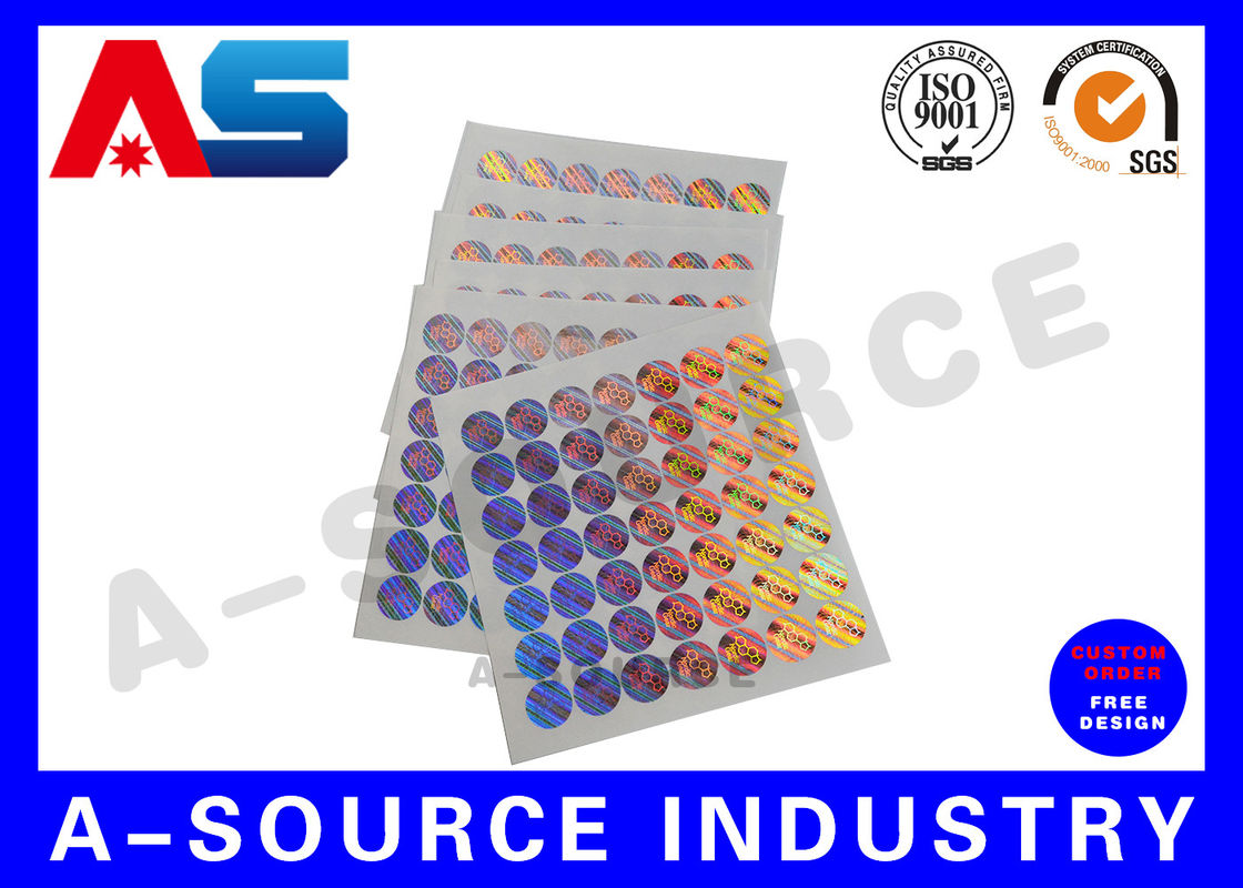 Tamper Proof 3D Custom Holographic Sticker untuk label Peptide kotak kemasan anti stiker hologram palsu