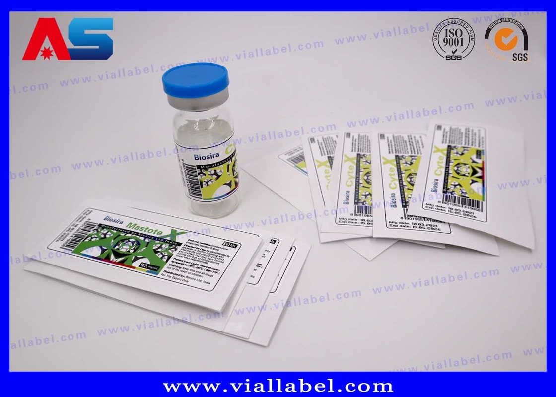 Hologram Custom Peptide Label Dengan Botol Kecil Tutup Desain Gratis untuk Vial Kaca