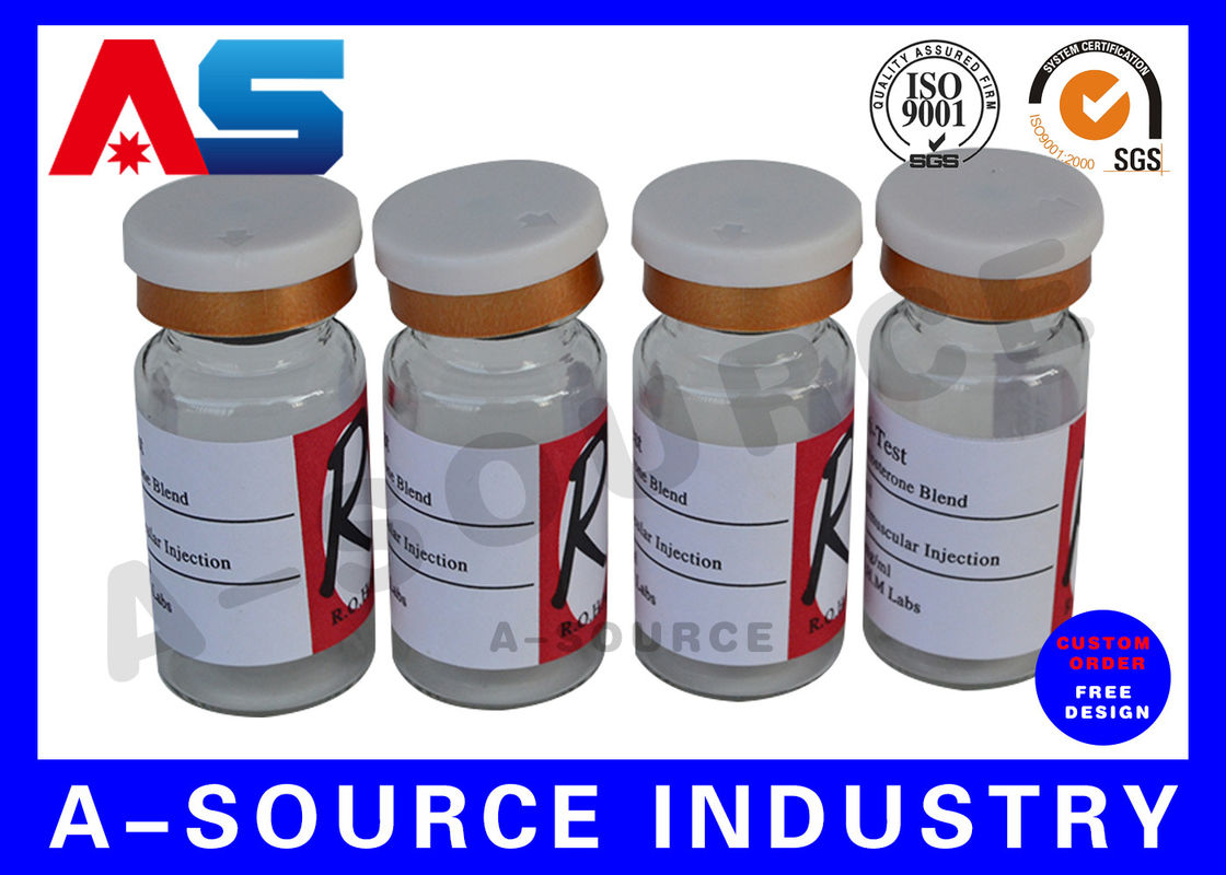 Pencetakan 10ml Vial Injeksi Desain Custom Label minyak esensial