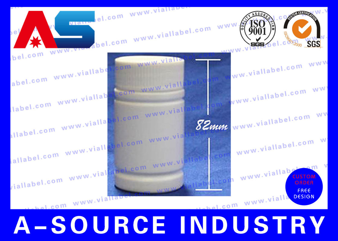 Eco - Ramah 80ml Botol Plastik Bulat Pil / Botol Obat Dengan Cap Sekrup Botol Obat Plastik