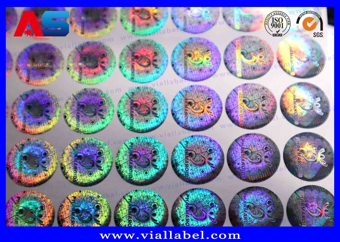 Label Keamanan 3D Holographic Custom 20mm Anti-pemalsuan Kode Keamanan Sticker Label