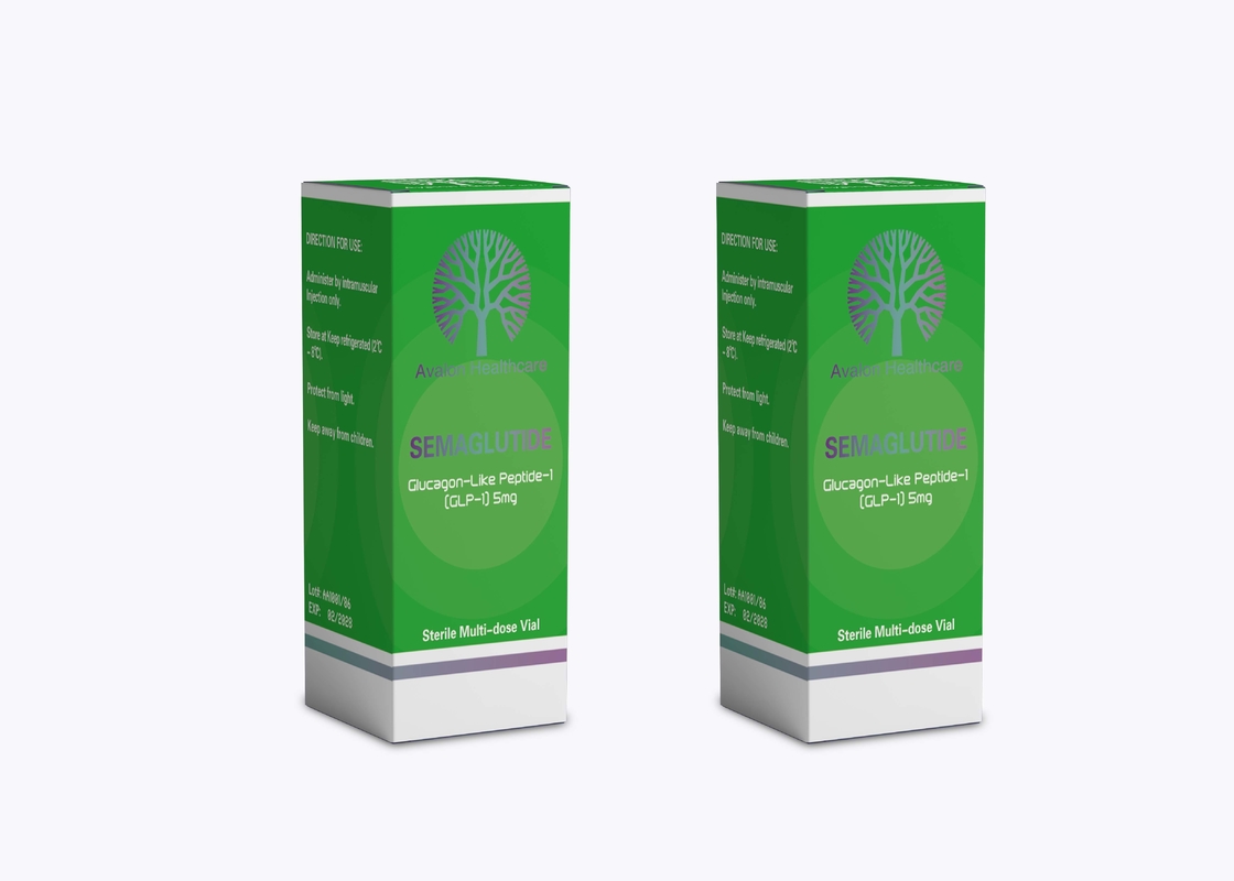 1ml / 2ml / 10ml / 30ml Logo Disesuaikan Label Semaglutide Dan Kotak Dalam Percetakan Warna Disesuaikan