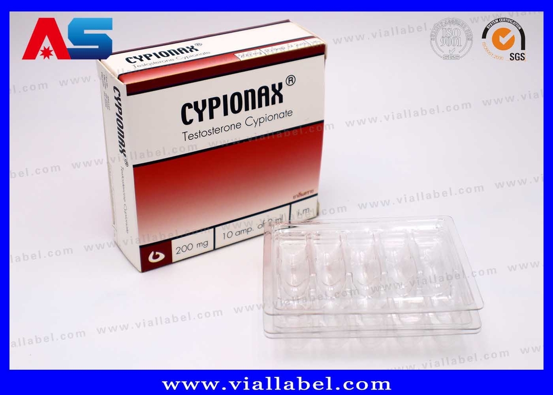 Tray Plastik Dan Kotak Kertas Untuk 10 Amp Of 2ml MOQ 100pcs 55um Ketebalan Clear PET