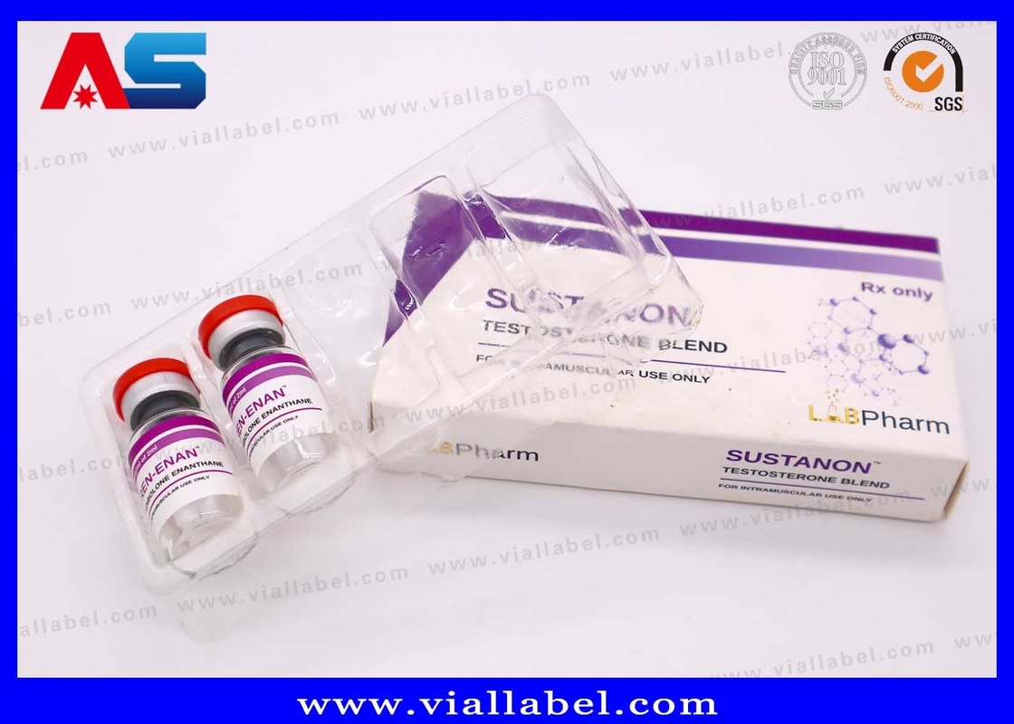 Kemasan Blister Plastik Disesuaikan untuk Injeksi Farmasi 10ml Box Mock Up Service Tersedia