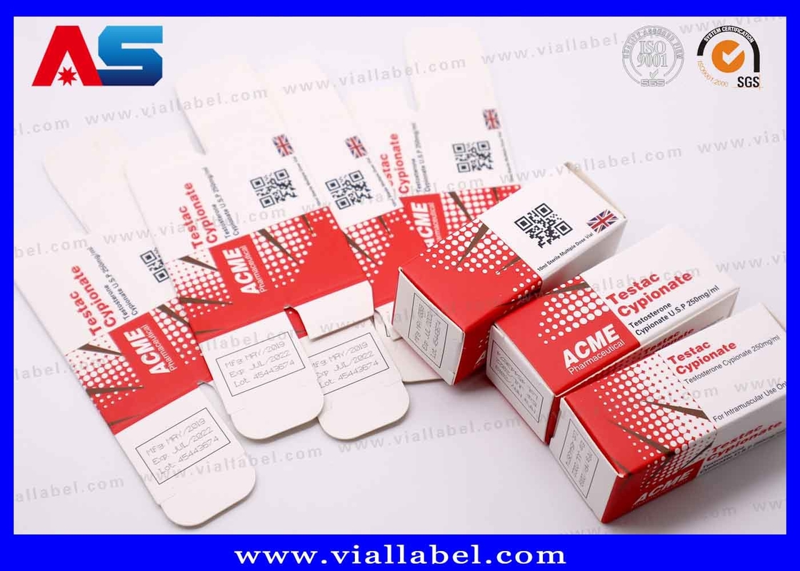 Premium Custom Printed Pharmaceutical Vial Packaging Solutions With NFC Untuk Vial 2ml-20ml