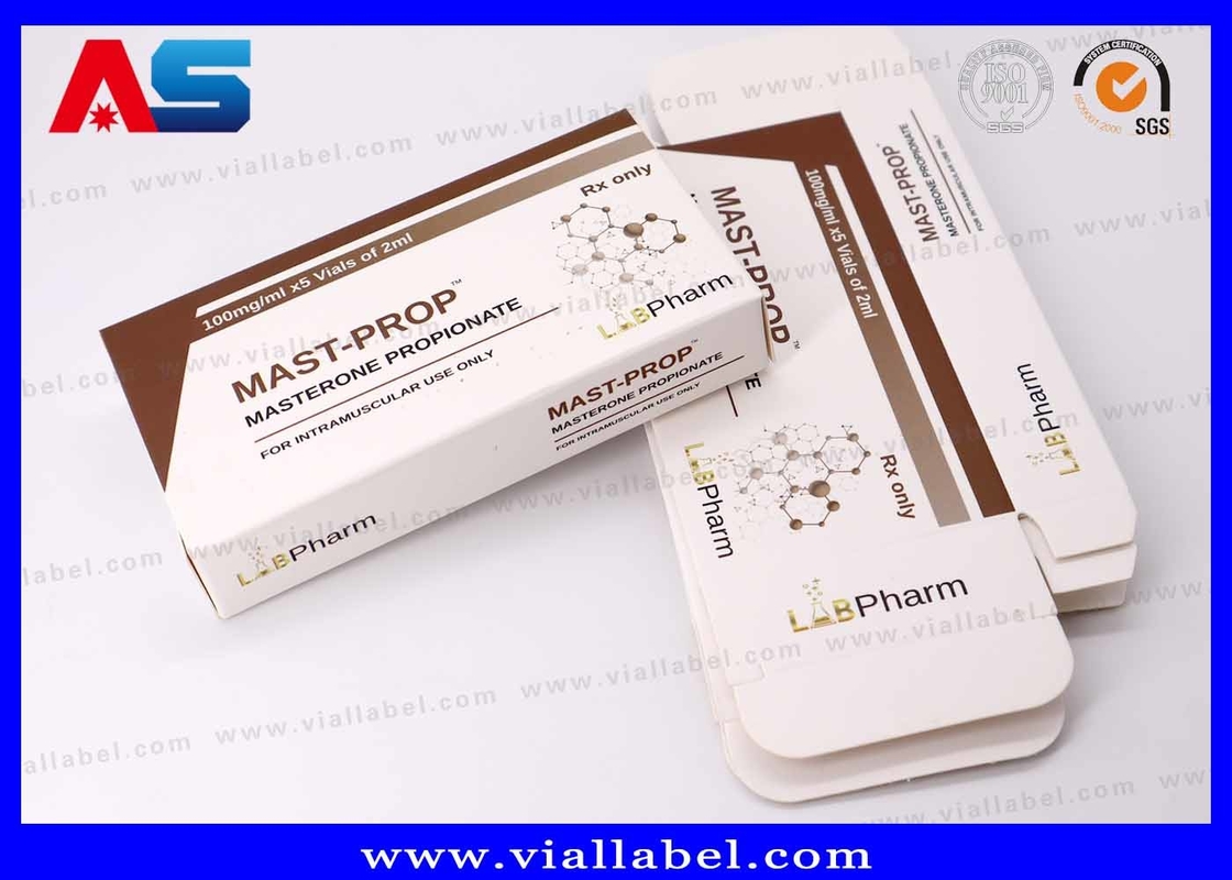 Custom Peptide Storage Box untuk 2x2ml Vial, Premium Peptide Packaging Box Percetakan Disesuaikan