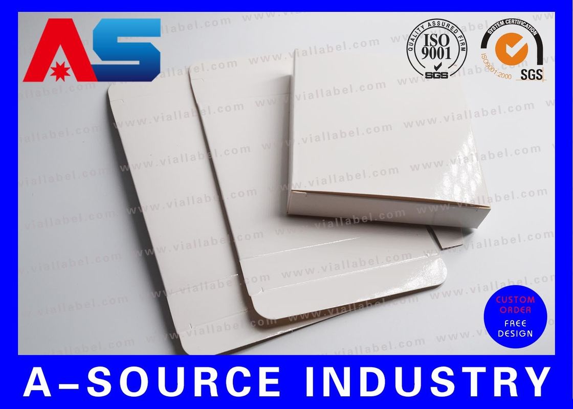 Somatropin Hcg 2ml Kotak Kertas Blank Putih Glossy Dengan Pelat Plastik Jelas Kotak Farmasi
