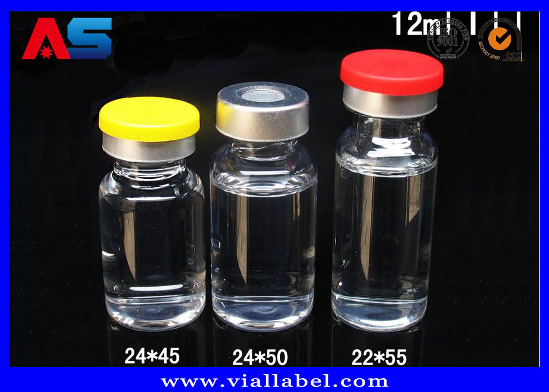 22*45mm Botol Kaca10ml Vial Kaca Dengan Tutup Tutup Untuk Peptida / Vial Binaraga / Sarms